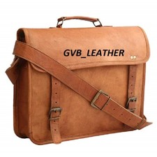 18 " Bandoulière Cuir Ordinateur Jour Sac Sacoche Portable Homme & Femmes