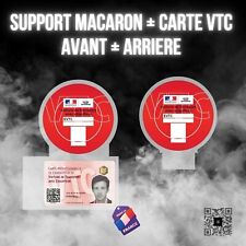 Support macaron VTC / Avant + Arrière / Translucide