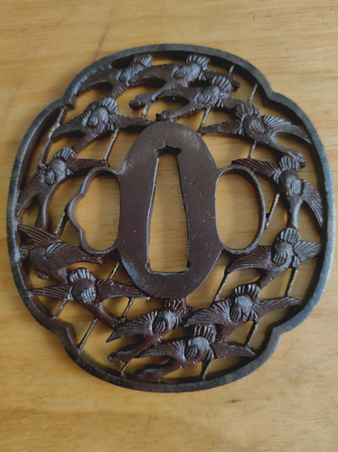 Tsuba sukashi japon - japon, antique