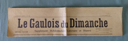 Ancien journal gaulois du - ", le