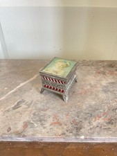 Ancien Boite Metal Argenté