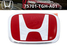HONDA Véritable Arrière Rouge H Emblème Badge Type R CIVIC FK8 Hatch 75701-TG...