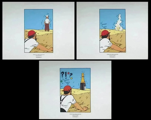Hergé lithographies ex - 3,
