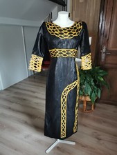 Robe noire dorée wax - noire,