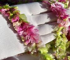 MERCERIE ANCIENNE, ANCIEN GALON ROCOCO VINTAGE SOIE SYNTHETIQUE, vendu au mètre 