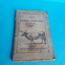 CHOIX DES VACHES LAITIERES