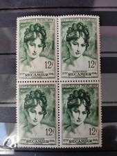 Timbres France 1950-Bloc de 4-