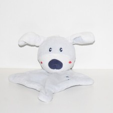 Doudou Chien Sucre d'Orge - Bleu blanc
