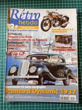 AI062 Rétro Passion Hebdo N°25 Motobécane S5C GP Panhard dynamic 1937
