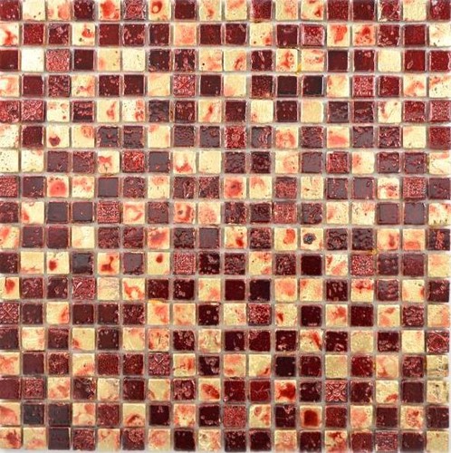 Mosaïque pierre résine - mosaïque, or