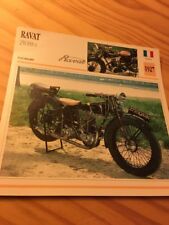 Ravat 250 ESS6 1927 Carte moto Collection Atlas France