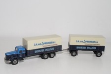 CAMION TORPILLEUR TEKNO SCANIA VABIS B19 1:50 AVEC REMORQUE J.A. SPRONSEN NMI...