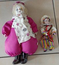 2 poupées Pierrot en