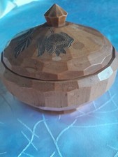 Boîte bois ancienne sculptée