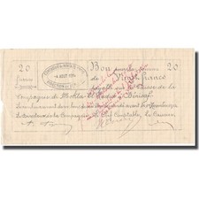 Billet, Algeria, 20 Francs