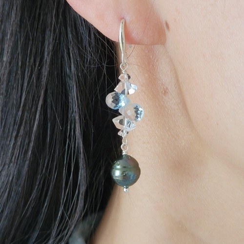 Boucles oreilles perles - en,