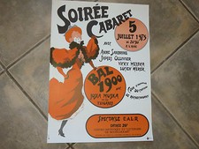 Affiche, soirée Cabaret du 5