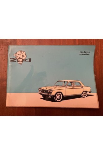 Carnet entretien peugeot 204 - d'entretien,