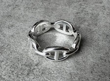 Bague HERMES neuve en argent -
