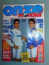 ONZE MONDIAL N°21 .1990 . CANTONA, EURO 92, OUEDEC, SCHILLACI, BARROS, ASANOVIC