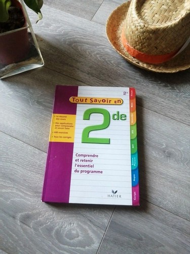 Livre tout savoir - 🌸, 2de