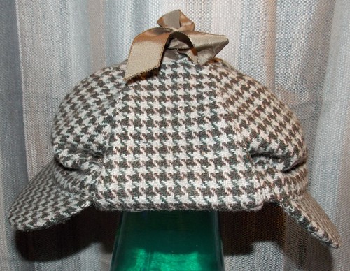 Vintage tweed deerstalker hat - deerstalker,
