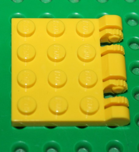 Lego yellow hinge - yellow,