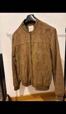 blouson veste en daim camel