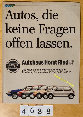 Gamme austin mini - mini, metro