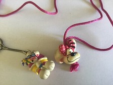 Collier Cordon rose Diddl et Porte Clefs Diddl