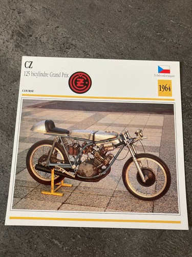 Carte fiche moto collection - moto,