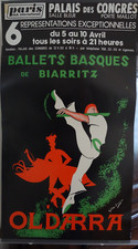64 - Oldarra, affiche des Ballets Basques de Biarritz -