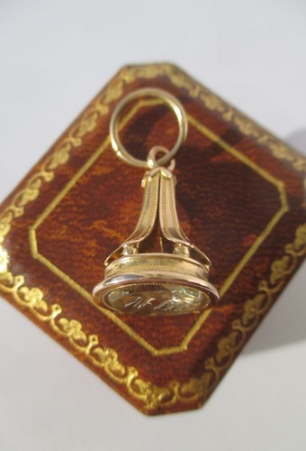 Pendentif sceau cachet citrine - sceau,