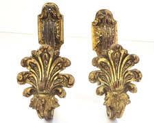 PAIRE D’ANCIENNES EMBRASSES DE RIDEAUX EN BRONZE DORÉ   P.D 312   GRAND MODÈLE