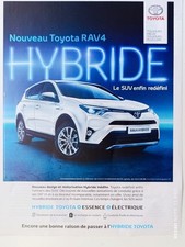 TOYOTA vintage Print Ad !! " RAV4 HYBRIDE Car "