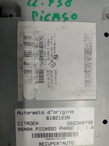Autoradio origine citroen - autoradio,