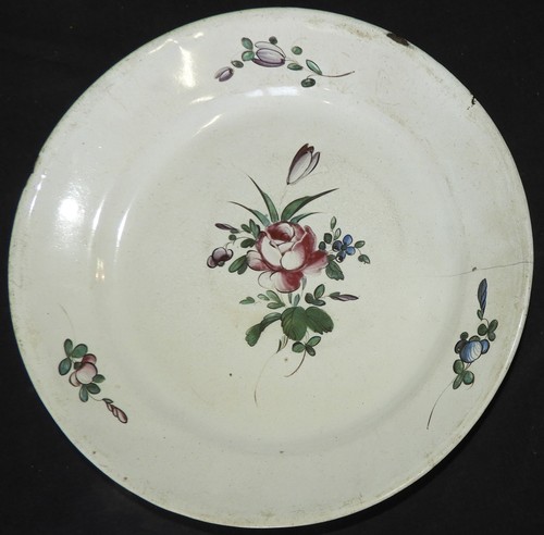 Assiette ancienne faïence - assiette,