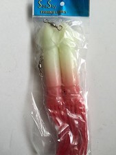 2 NEW Rigged Big Game Squid Trolling Fishing Lure 7.5"