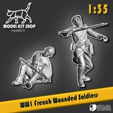 1:35 - Figurines WW1 Soldats Français bléssés by modelkit.fr