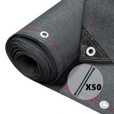 Brise vue occultant en HDPE 230g/m² 1x10m avec attaches de fixation anthracite