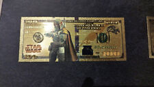 Billet Star Wars Boba Fett OR Collector Gold Doré card carte Goodies Ticket