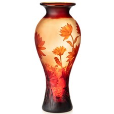 Vase en verre camée fait main