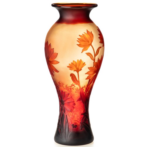 Vase verre camée fait main - en,