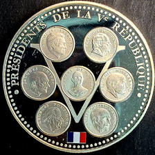 FRANCE - MÉDAILLE - ELYSEE - PRESIDENTS DE LA VEME REPUBLIQUE