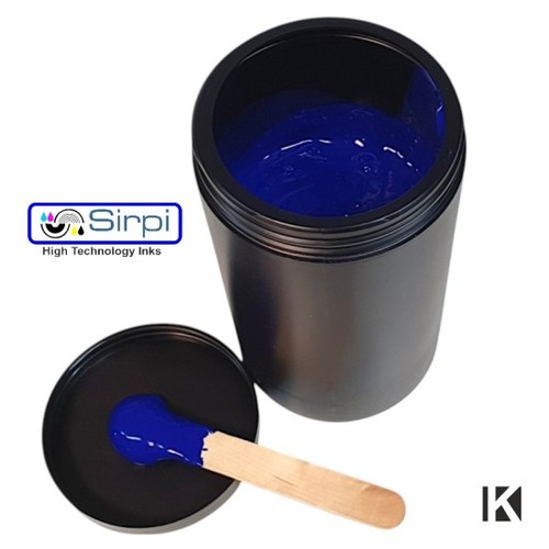 Encre sérigraphie bleue - de,
