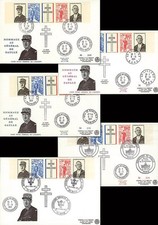DG-10 : 1971 - Série 5 FDC '1er anniversaire mort Gal de Gaulle'