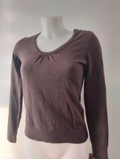 ESPRIT pull Marron Col Rond