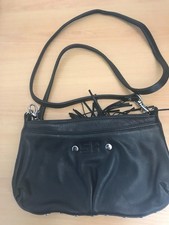 Sac à main Sonia Rykiel cuir noir clouté