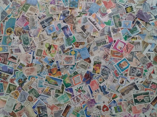 Lot vrac 1000 timbres du - timbres,