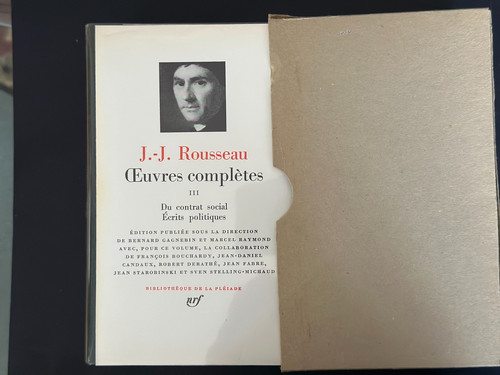 Pleiade rousseau du - pleiade-j.j, rousseau-du